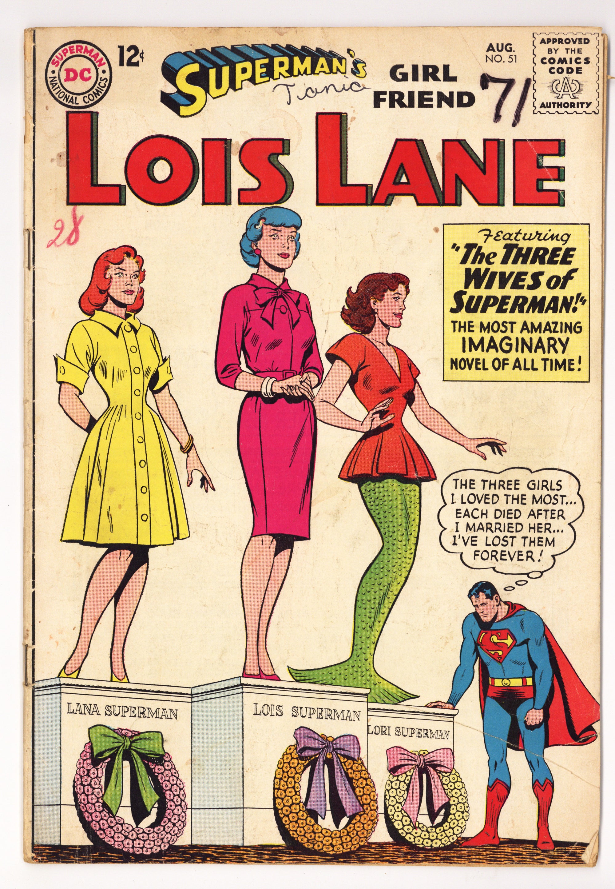 Superman's Girl Friend, Lois Lane 51 GD+ (2.5) (1964) 