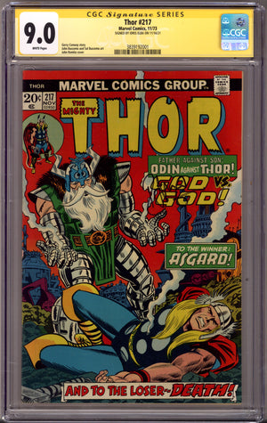Thor Vol 1 217 CGC 9.0 (VF/NM) (1973) Signed x1 Cover Idris Elba
