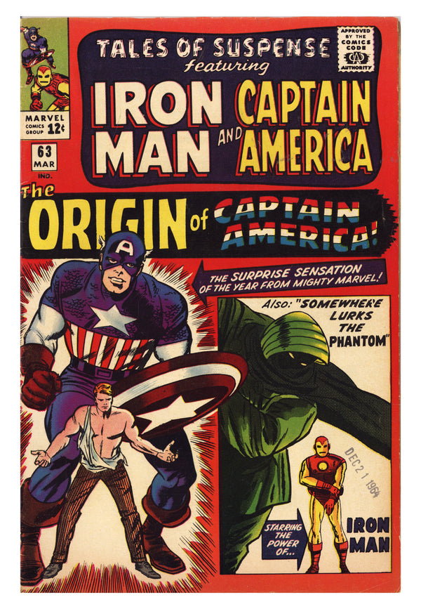 Tales of Suspense Vol 1 63 FN- (5.5) (1965)