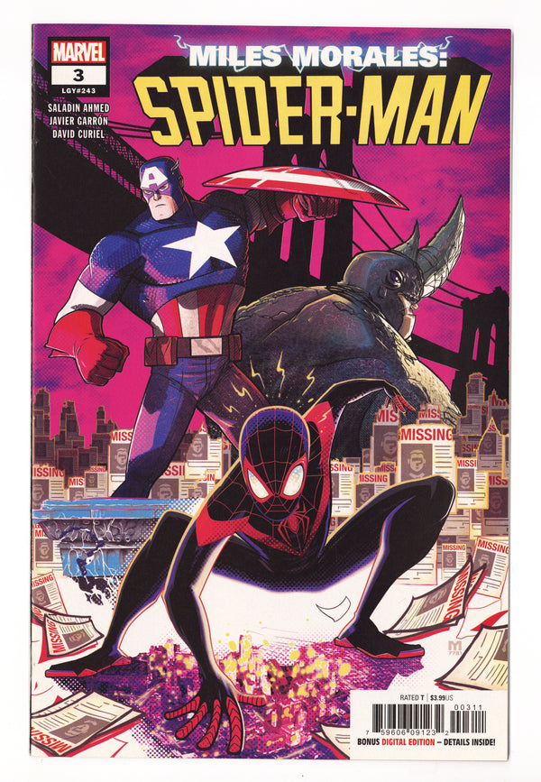 Miles Morales: Spider-Man Vol 1 3 (243) High Grade (2019)