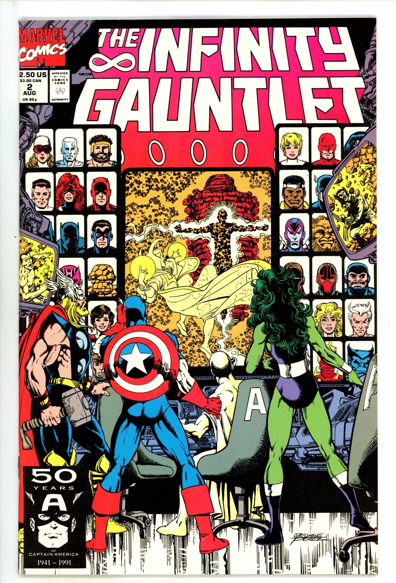 The Infinity Gauntlet Vol 1 2 NM (9.4) (1991) 