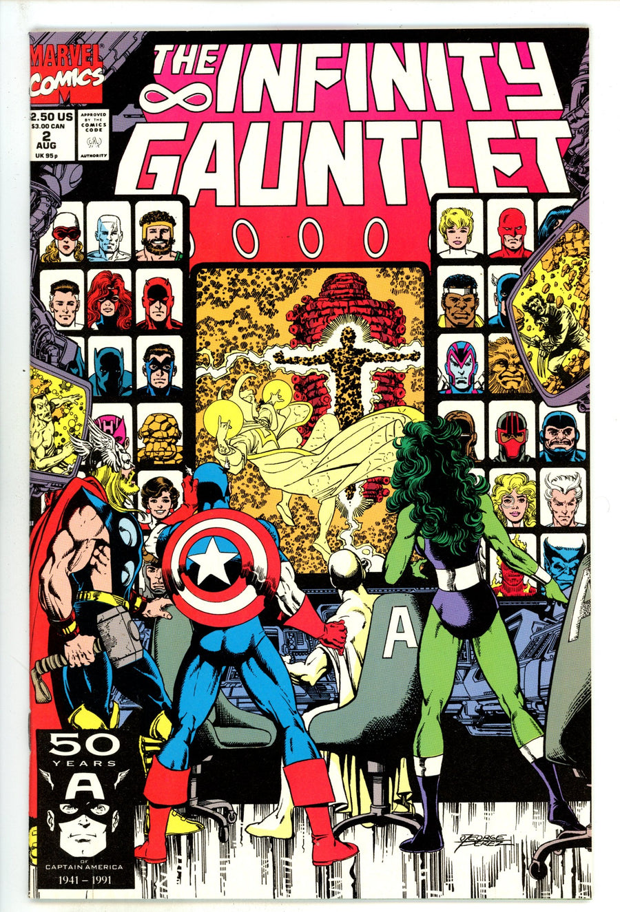 The Infinity Gauntlet Vol 1 2 NM (9.4) (1991) 