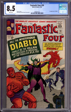 Fantastic Four Vol 1 30 CGC 8.5 (VF+) (1964)