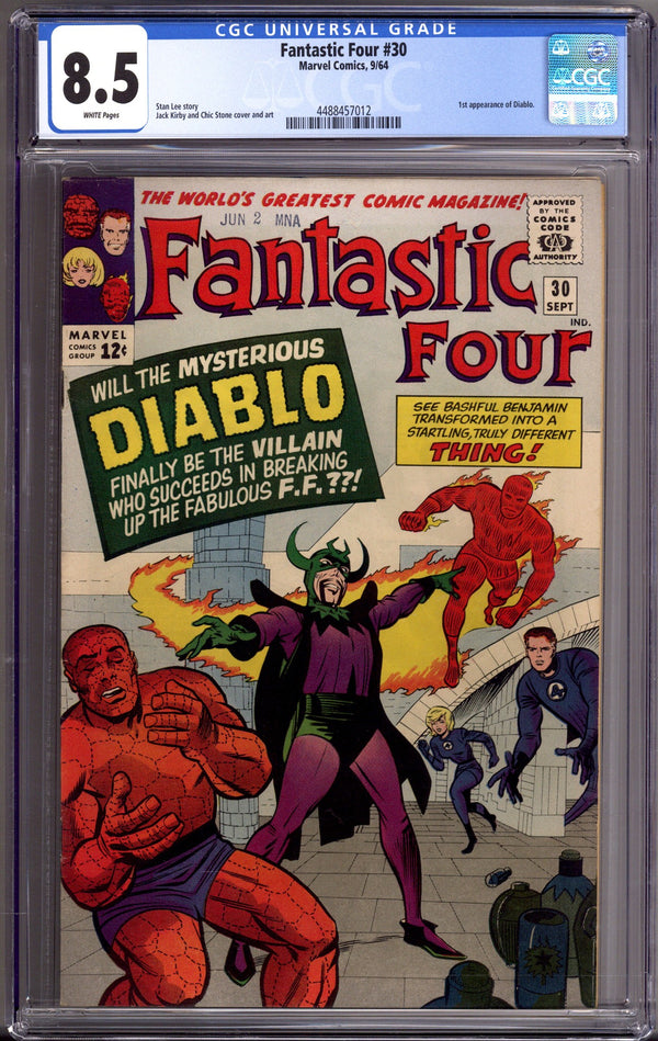 Fantastic Four Vol 1 30 CGC 8.5 (VF+) (1964)
