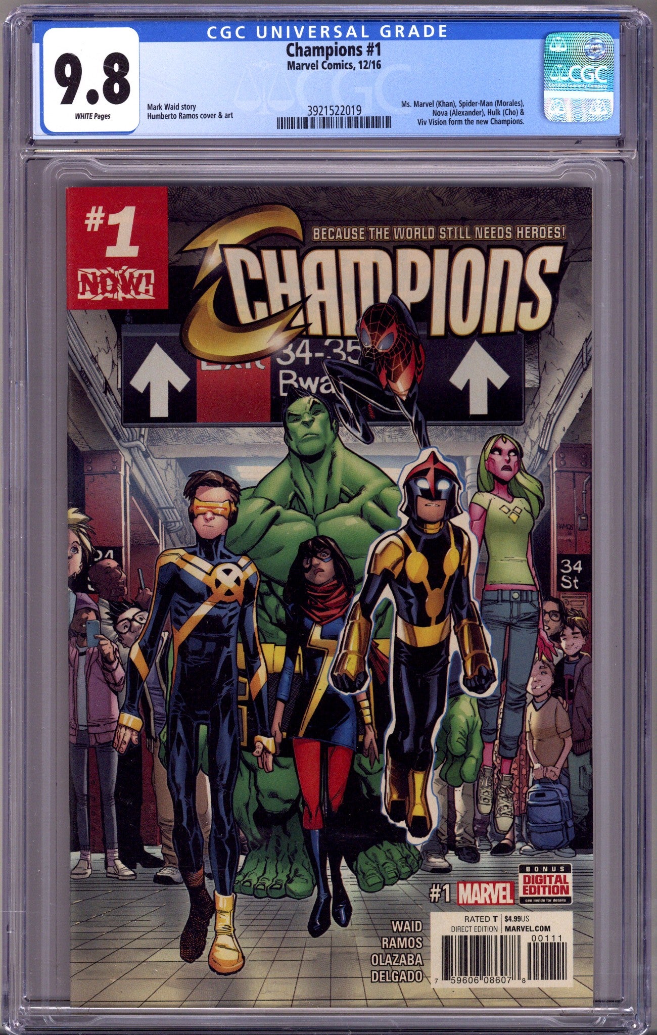 Champions Vol 2 1 CGC 9.8 (NM/M) (2016) 