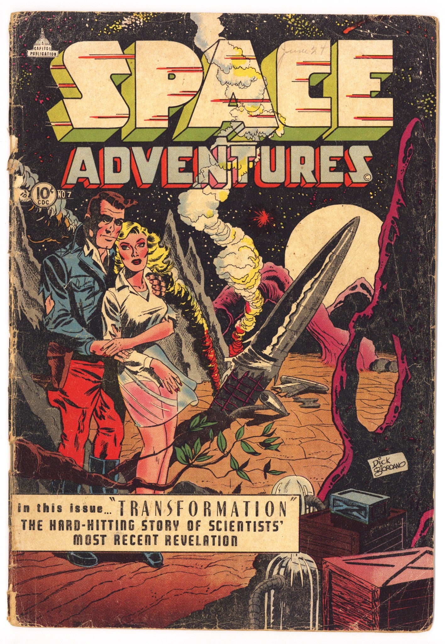 Space Adventures Vol 1 7 GD+ (2.5) (1953) 