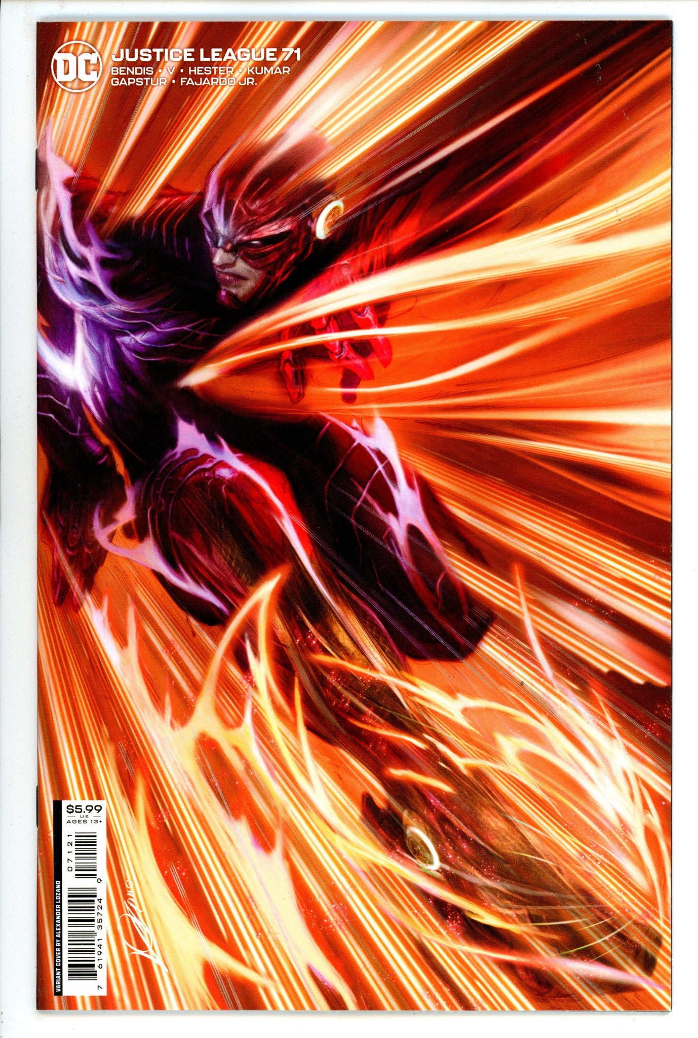 Justice League Vol 3 71 High Grade (2022) Lozano Variant 