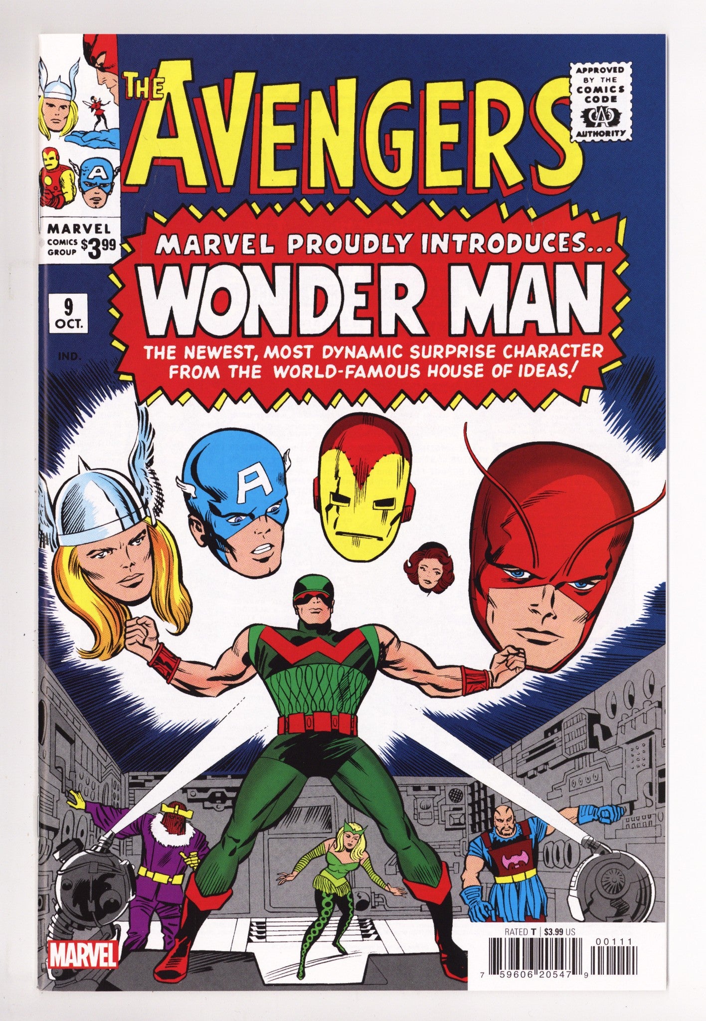 Avengers No. 9 Facsimile Edition   [nn]  High Grade   (2023)        