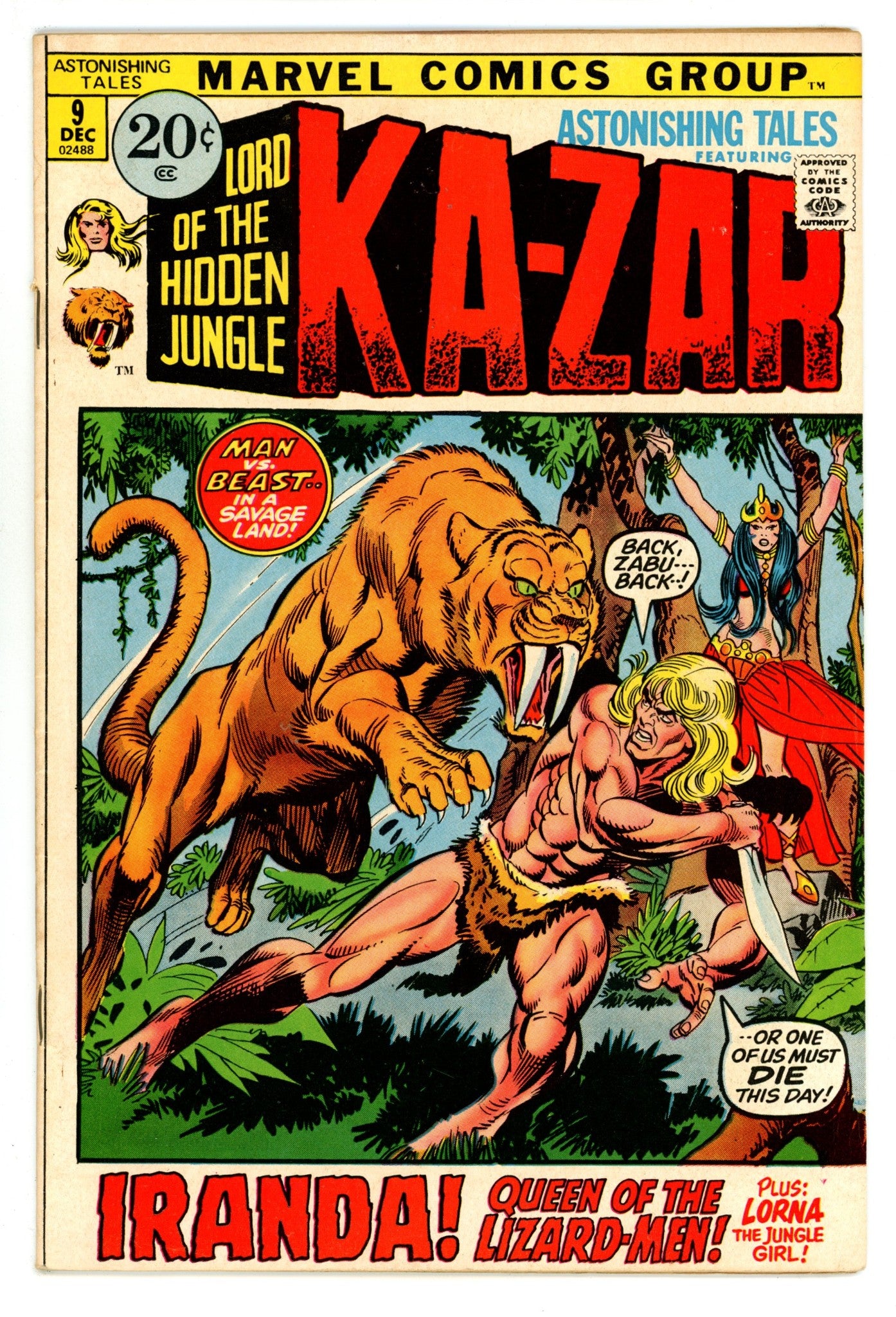 Astonishing Tales Vol 1 9 FN- (5.5) (1971) 