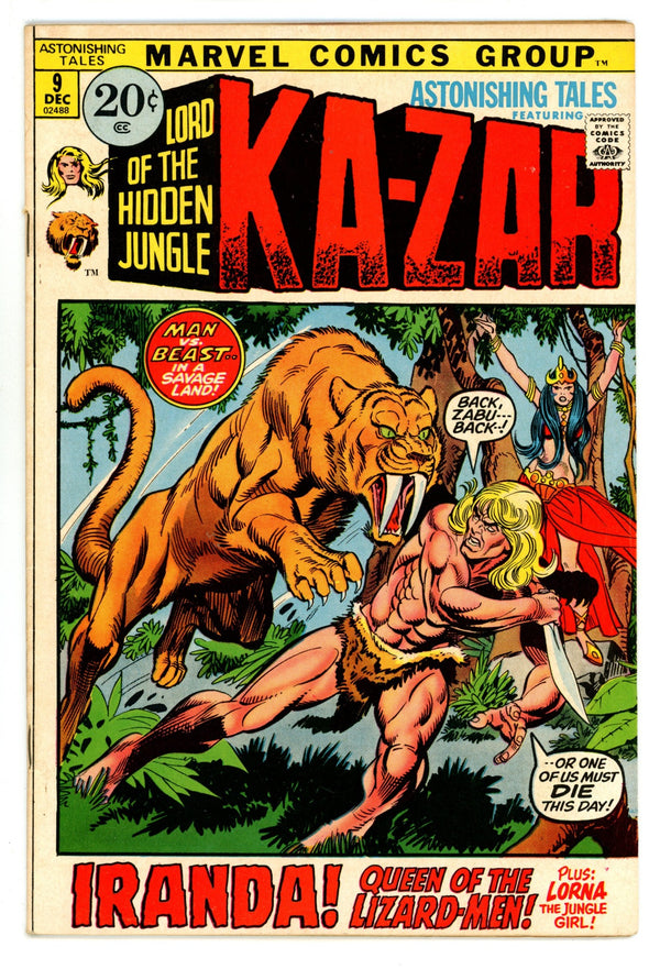 Astonishing Tales Vol 1 9 FN- (5.5) (1971)