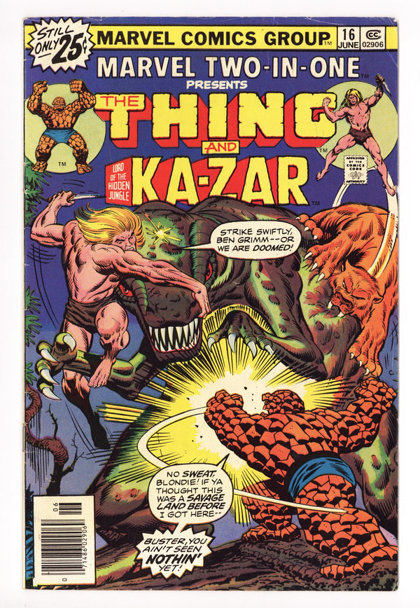 Marvel Two-in-One Vol 1 16 Low Grade (1976) 