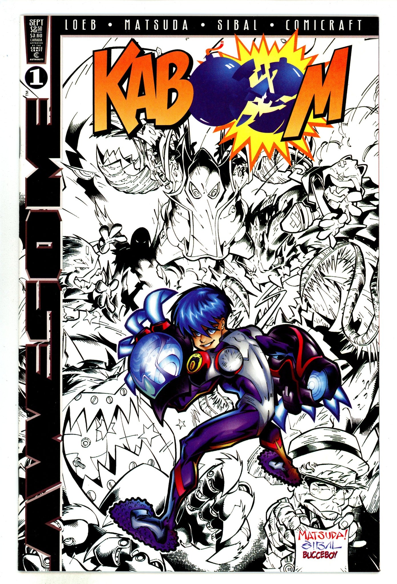 Kaboom 1 High Grade (1997) B&W Variant 