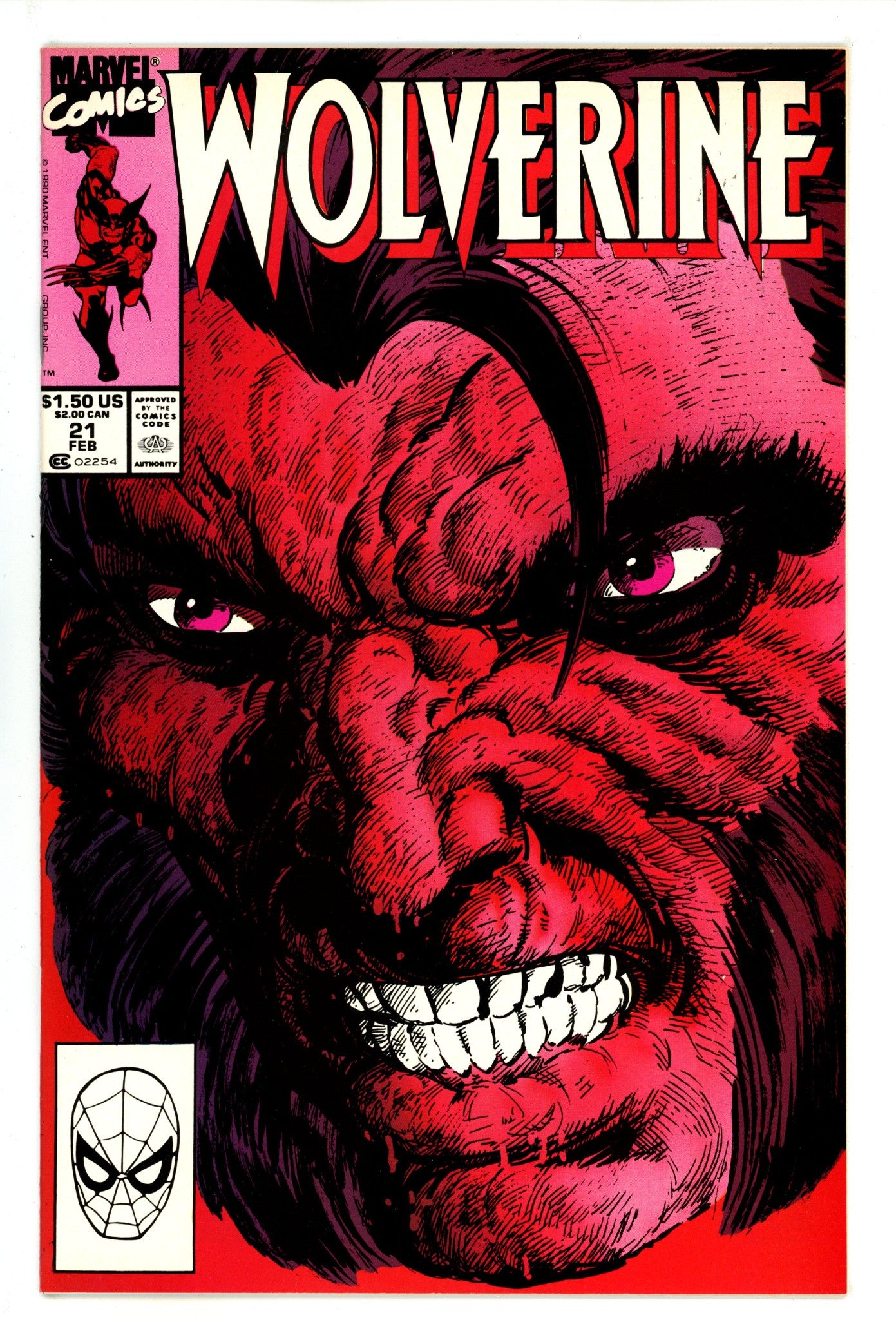 Wolverine Vol 2 21 High Grade (1990) 