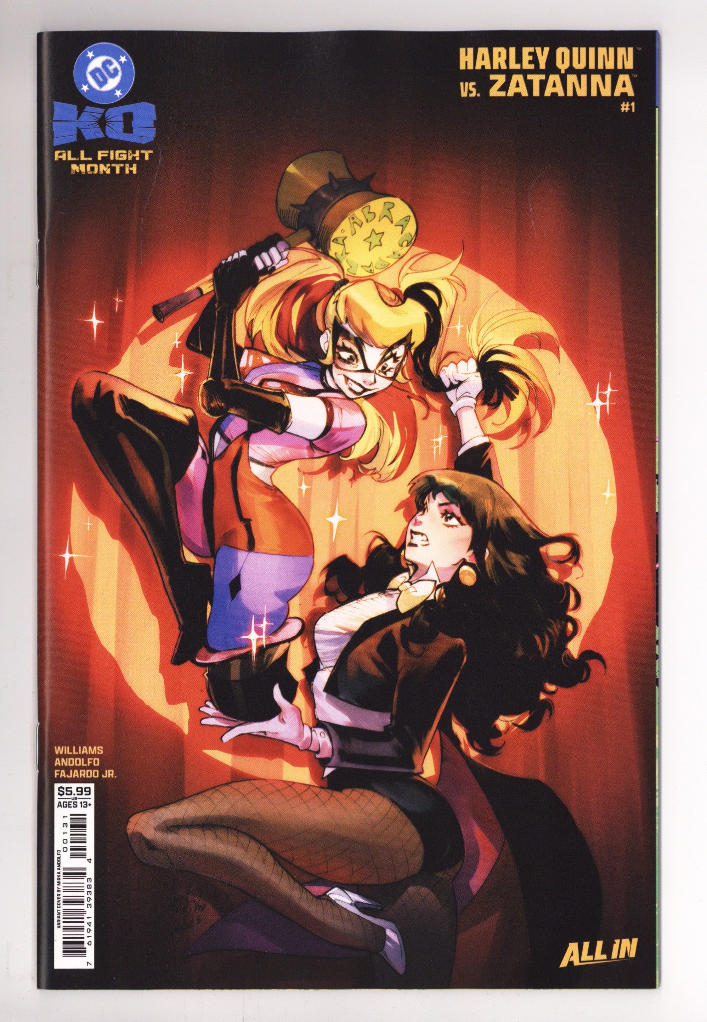 DC K.O. Harley Quinn Vs Zatanna 1 Andolfo Variant (2025)