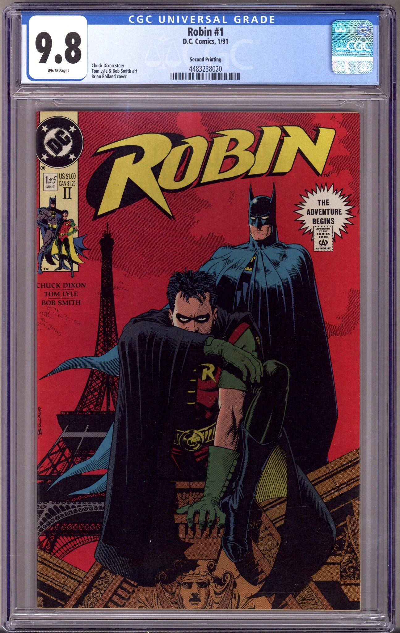 Robin Vol 1 1 CGC 9.8 (NM/M) (1991) 2nd Print 