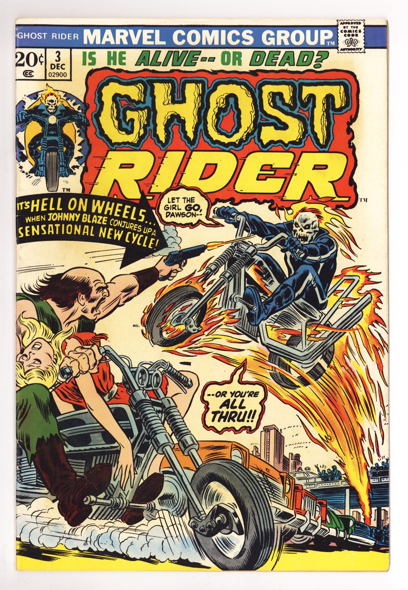 Ghost Rider Vol 1 3 FN (6.0) (1973) 