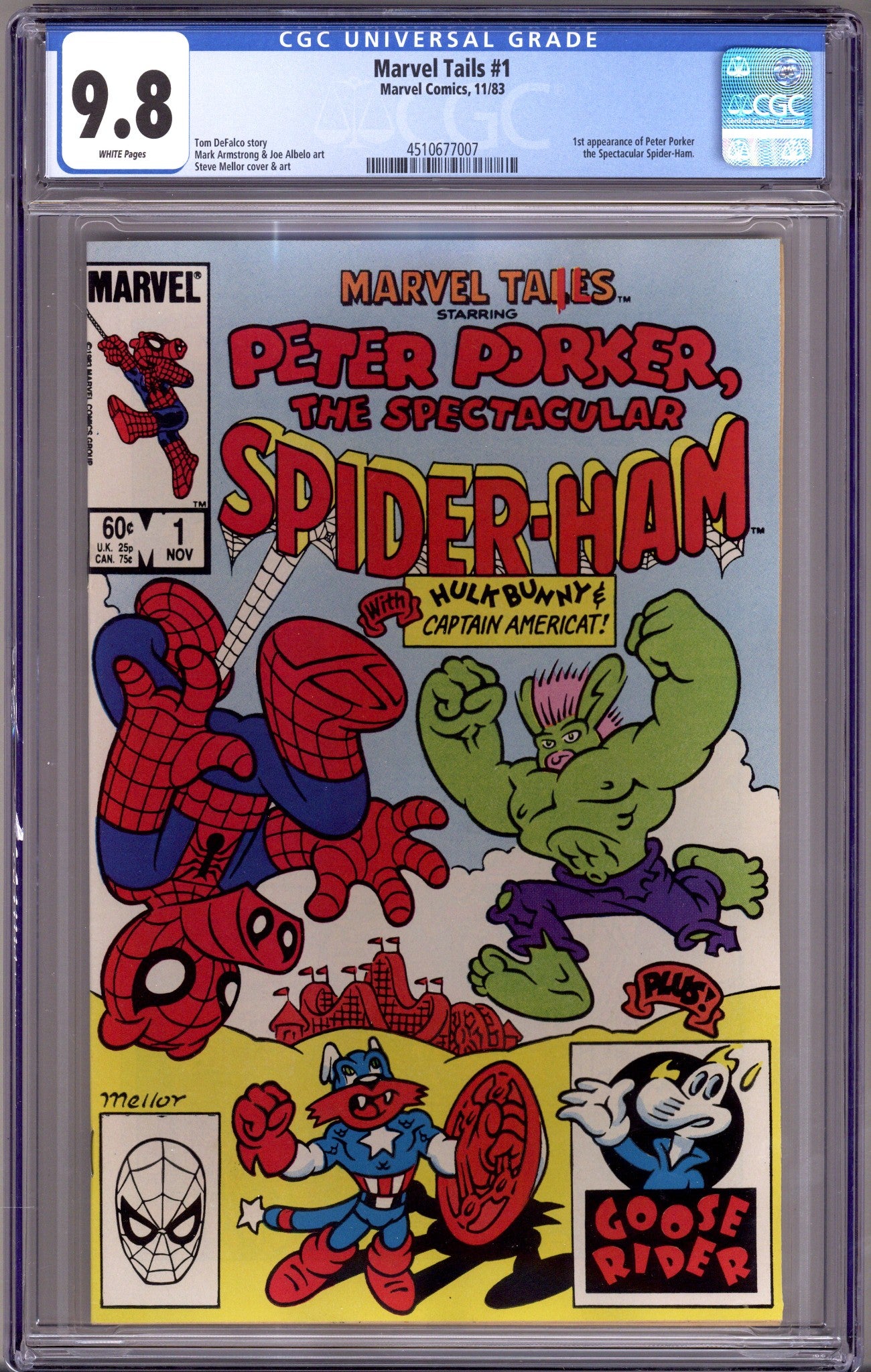 Marvel Tails Starring Peter Porker, the Spectacular Spider-Ham   1 CGC 9.8 (NM/M)   (1983)        