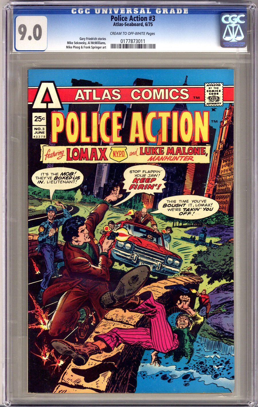 Police Action 3 CGC 9.0 (VF/NM) (1975) 