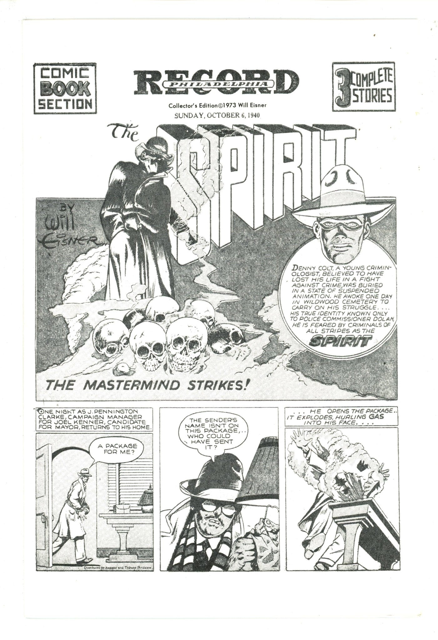 The Spirit: Studio Staff Problems [nn] Collector'S Edition (1973)