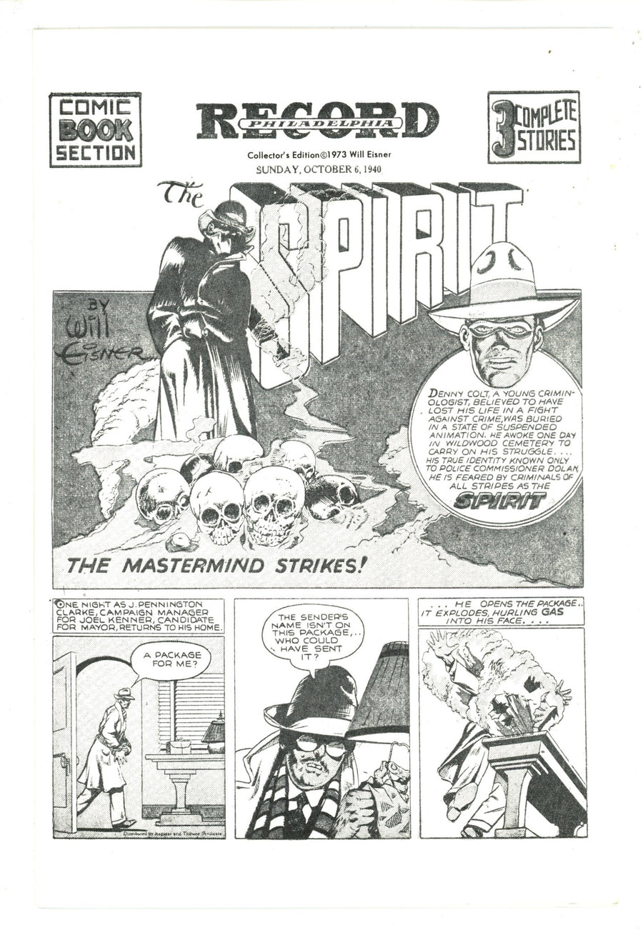 The Spirit: Studio Staff Problems [nn] Collector'S Edition (1973)