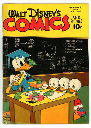 Walt Disney's Comics and Stories Vol 6 1 (61) VG/FN (5.0) (1945) 