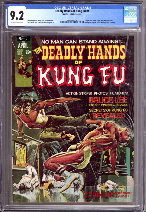 The Deadly Hands of Kung Fu 1 (4) CGC 9.2 (NM-) (1974)
