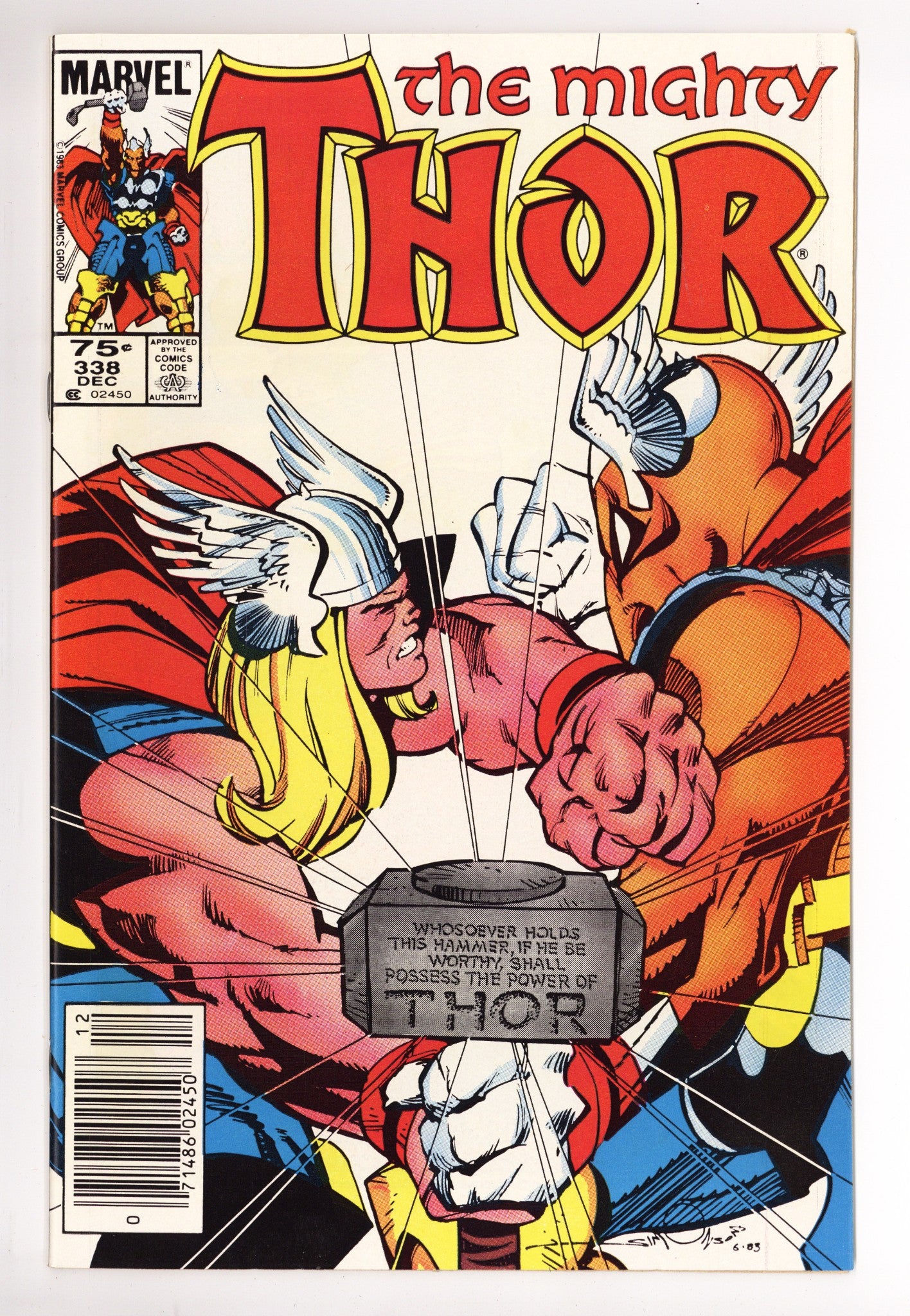 Thor Vol 1 338 NM- (9.2) (1983) Canadian Price Variant 