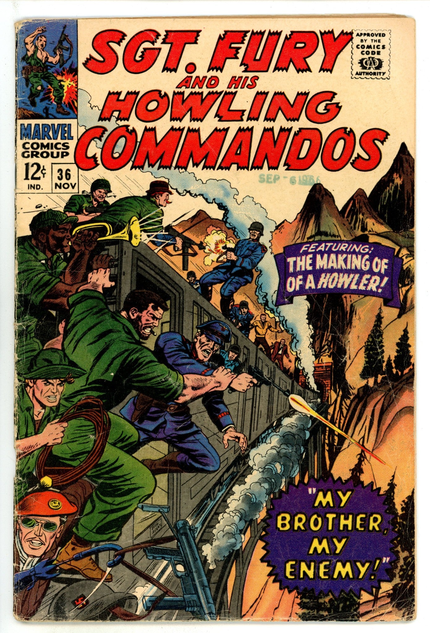 Sgt. Fury 36 VG- (3.5) (1966) 