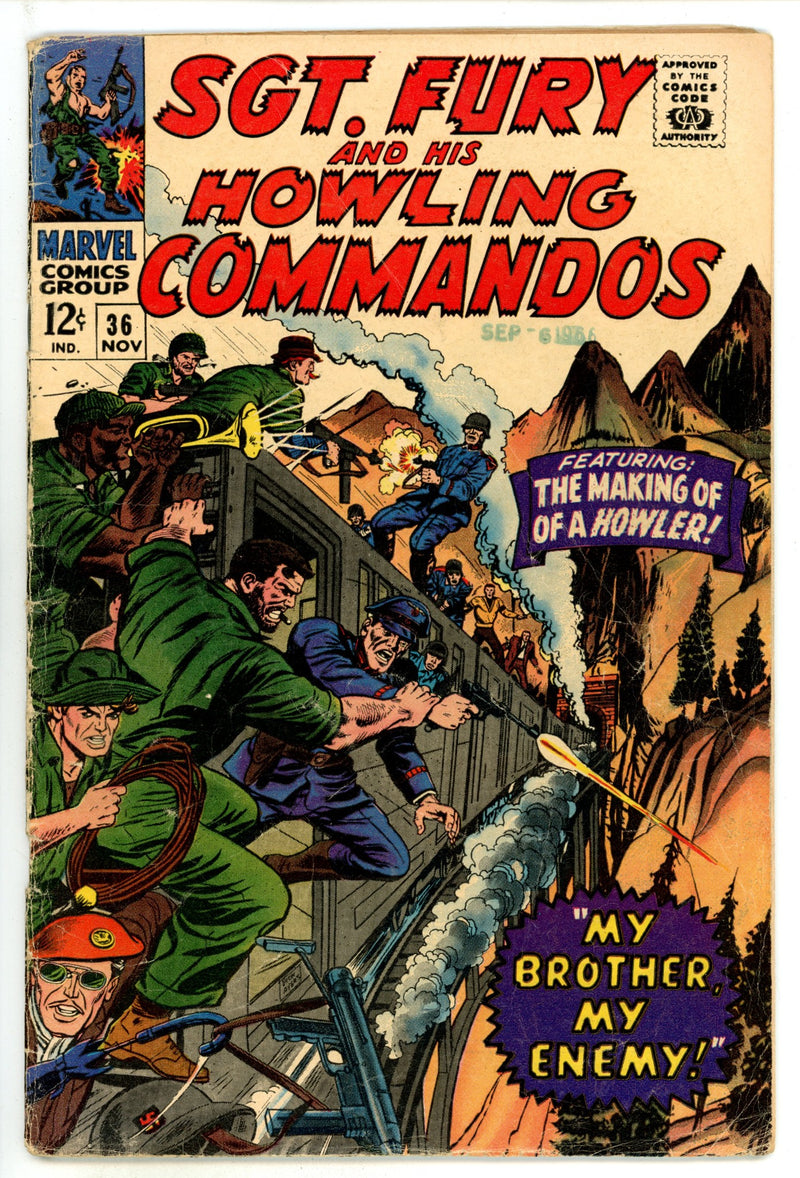 Sgt. Fury 36 VG- (3.5) (1966) 