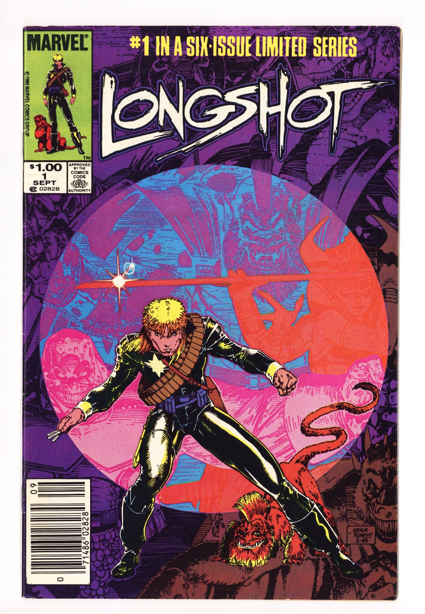 Longshot Vol 1 1 VG+ (4.5) (1985) Canadian Price Variant 