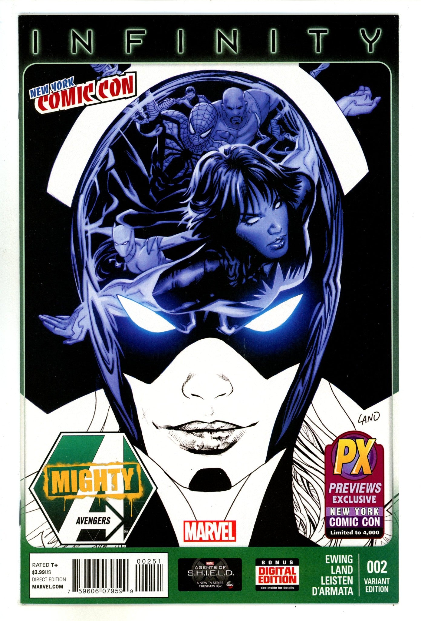 Mighty Avengers Vol 2 2 High Grade (2013) Land Exclusive Variant 