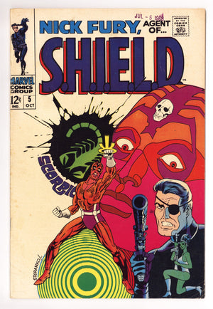 Nick Fury, Agent of SHIELD Vol 1 5 FN (6.0) (1968)