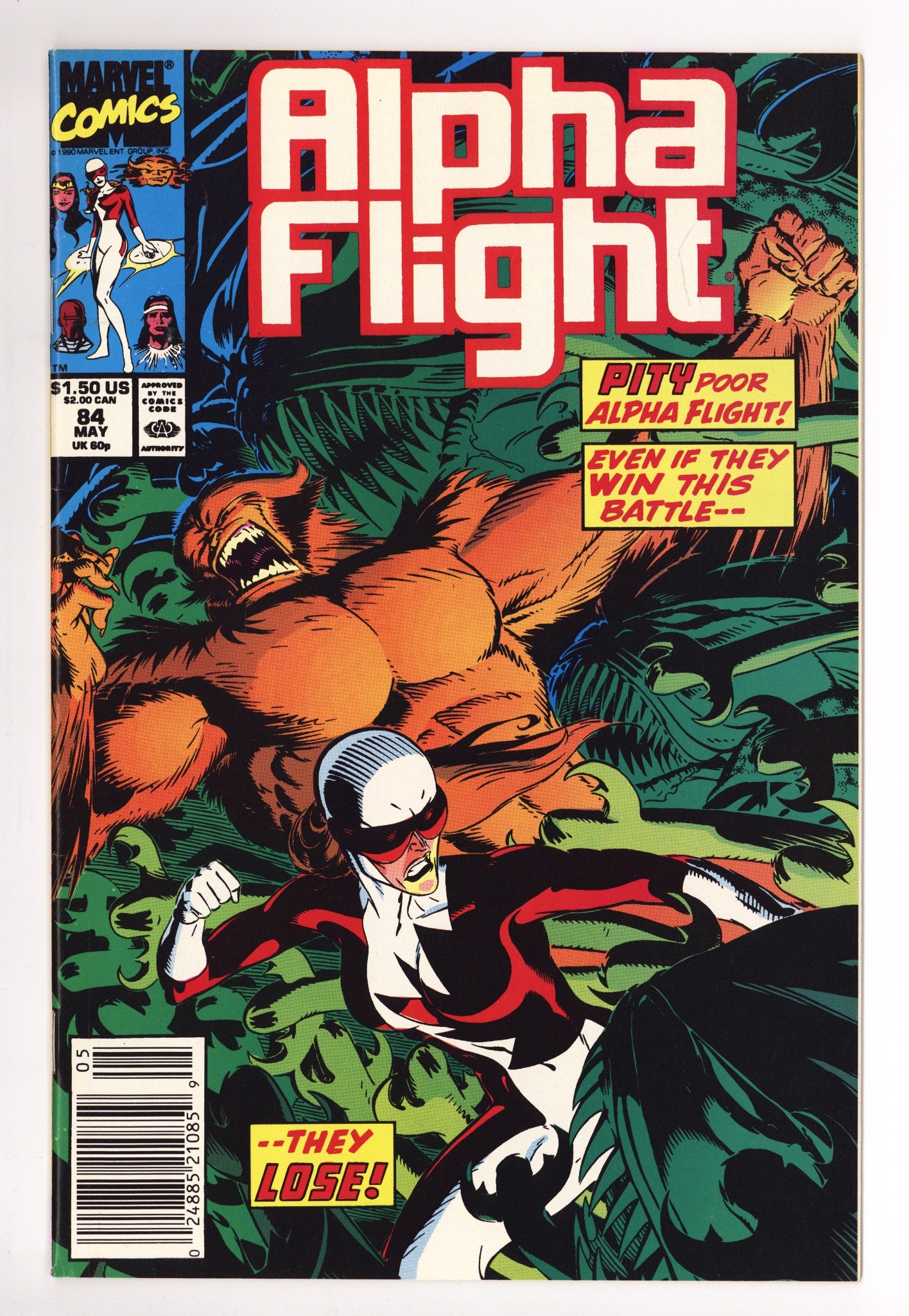 Alpha Flight Vol 1 84 Mid Grade (1990) 