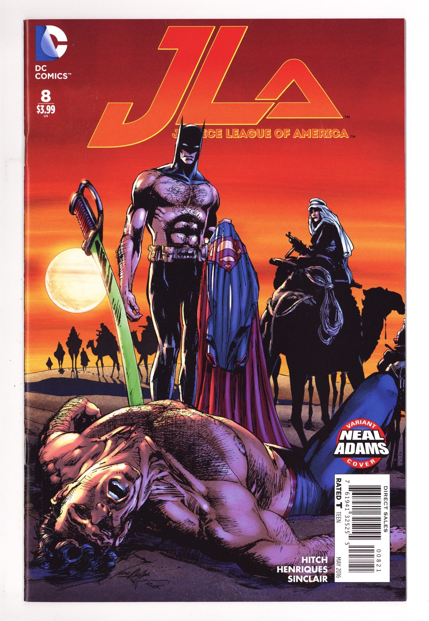 Justice League of America Vol 4 8 High Grade (2016) Adams Variant 