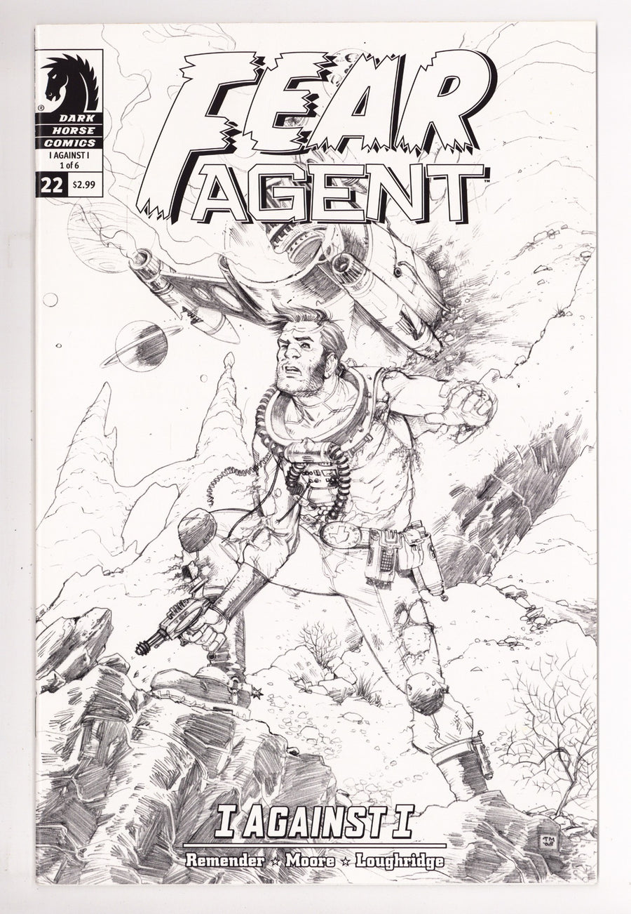 Fear Agent 22 High Grade (2008) Moore Sketch Variant 
