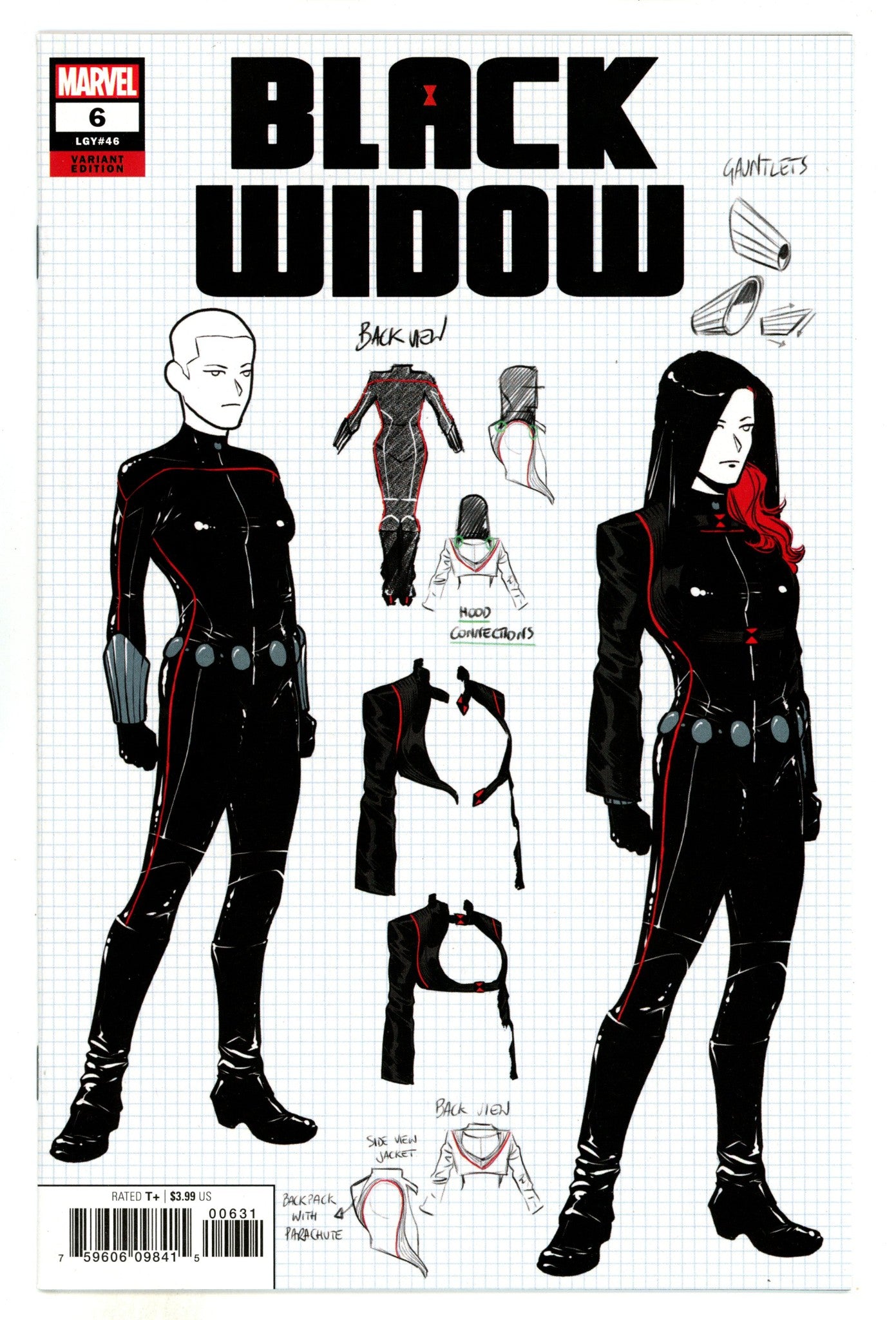 Black Widow Vol 9 6 (46) NM- (9.2) (2021) Casagrande Design Incentive Variant 