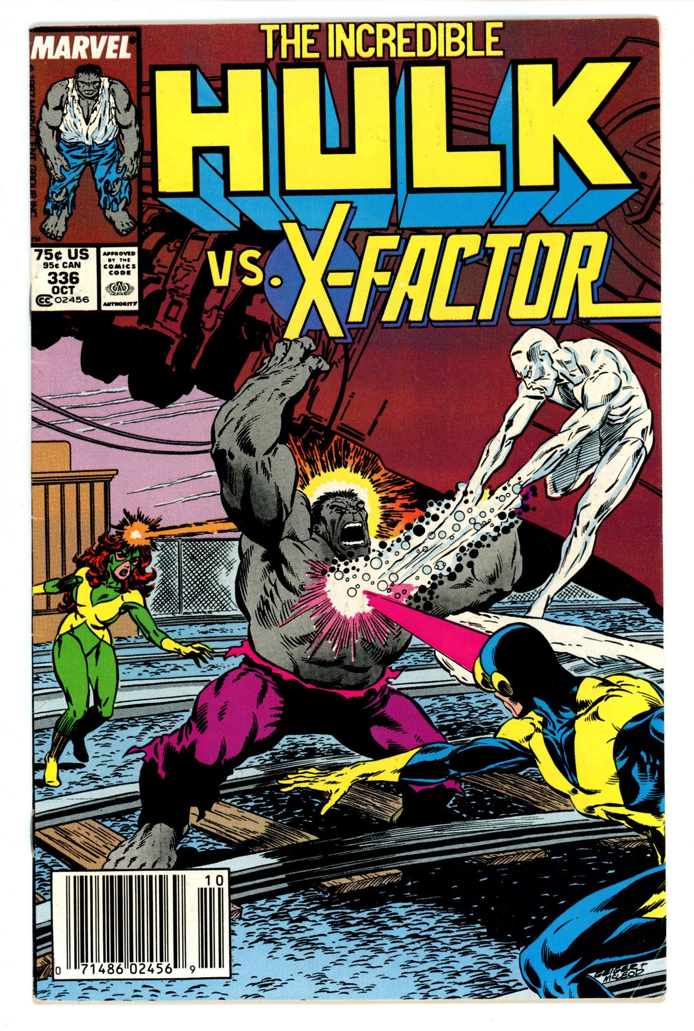 The Incredible Hulk Vol 1 336 FN- (5.5) (1987) Newsstand 