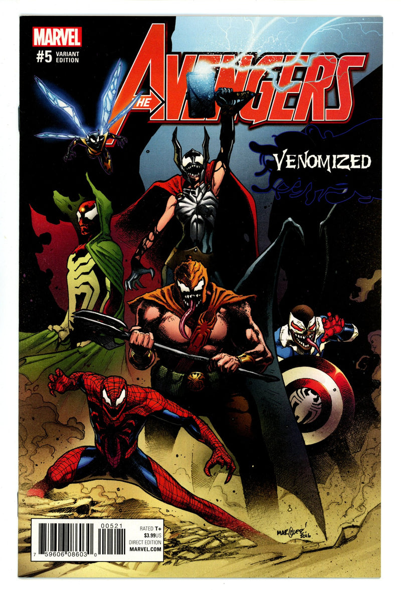 Avengers Vol 7 5 High Grade (2017) Marquez Venomized Variant 