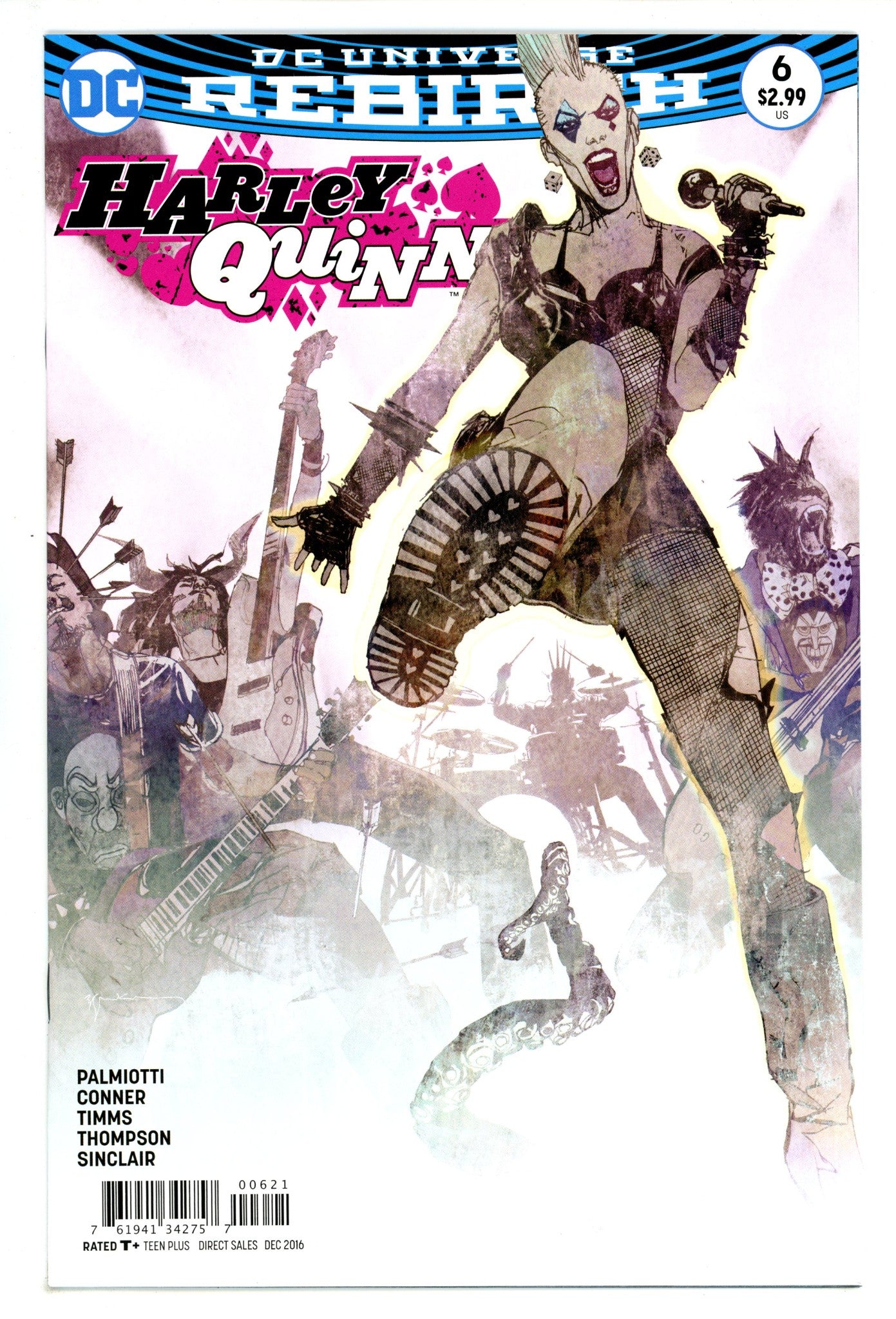 Harley Quinn Vol 3 6 High Grade (2016) Sienkiewicz Variant 