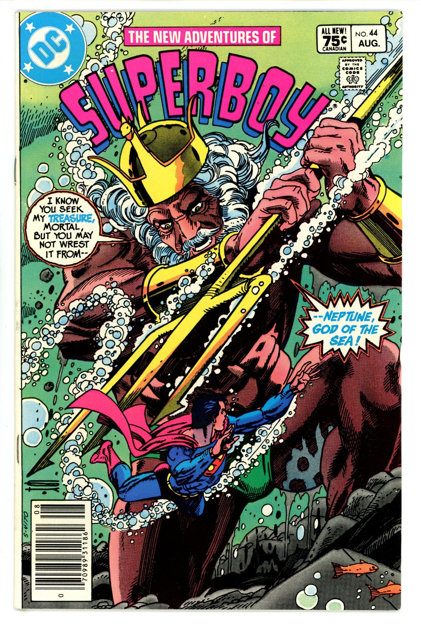The New Adventures of Superboy 44 Canadian Variant FN- (1983)