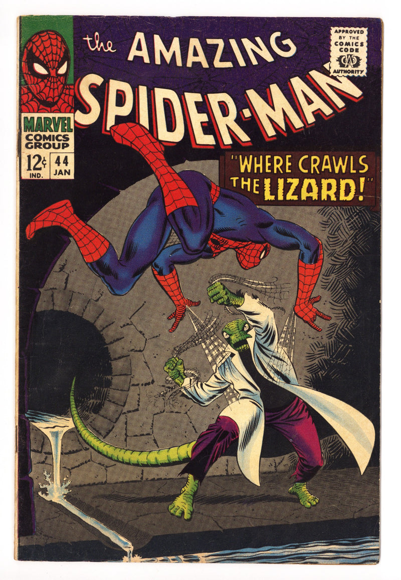 The Amazing Spider-Man Vol 1 44 FN- (5.5) Colour Touch (1967) 