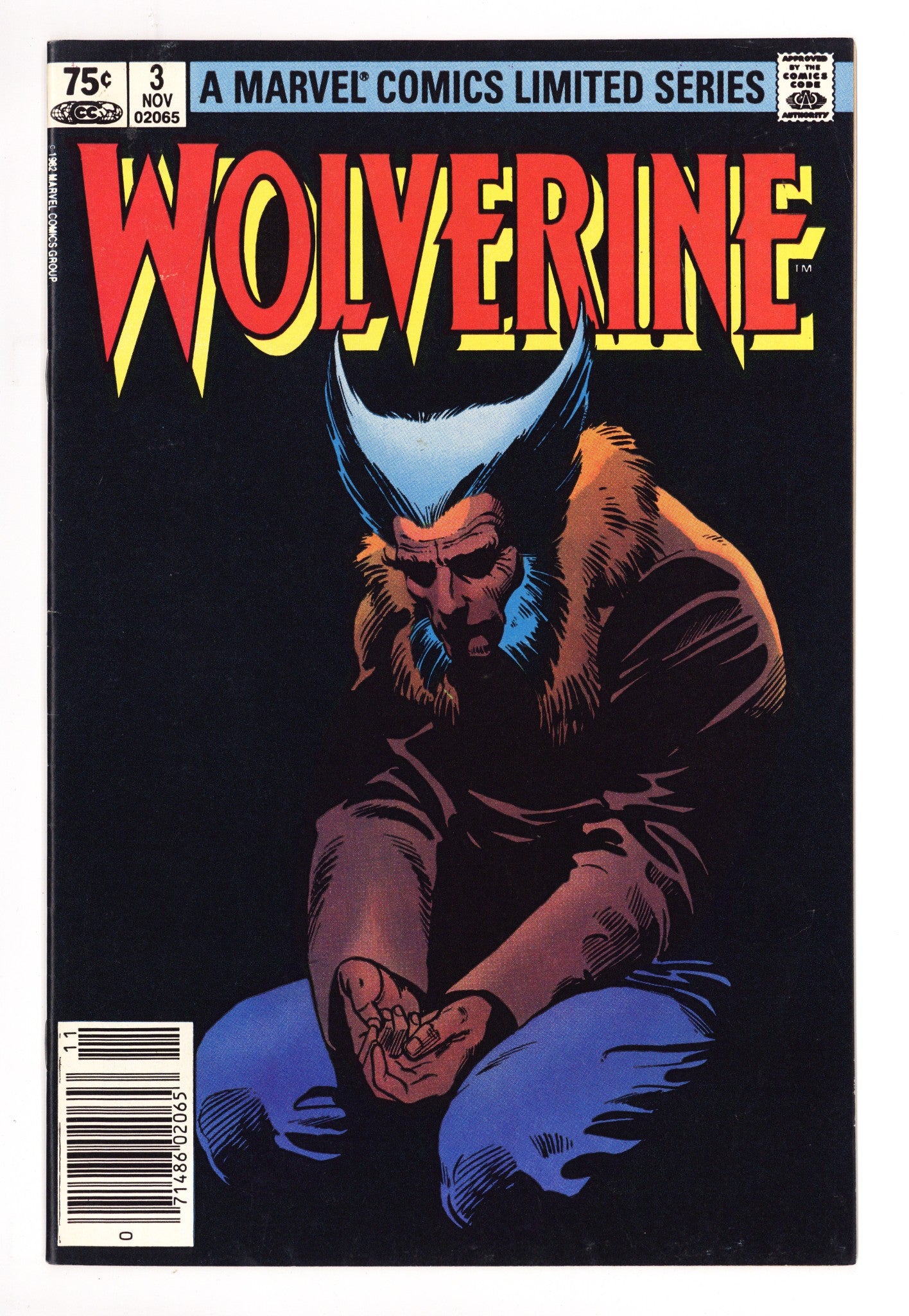 Wolverine Vol 1 3  VF- (7.5)   (1982)     Canadian Price Variant  