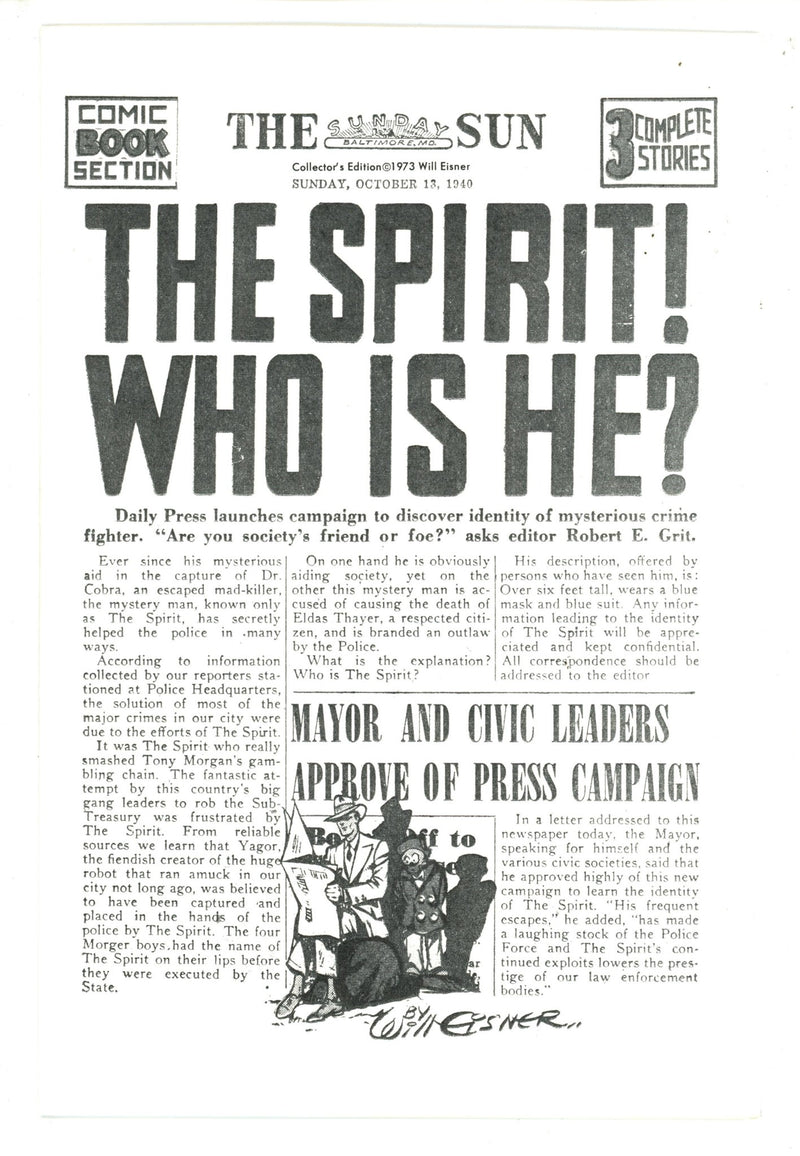 The Spirit: The Lead Page Challenge [nn] Collector'S Edition (1973)