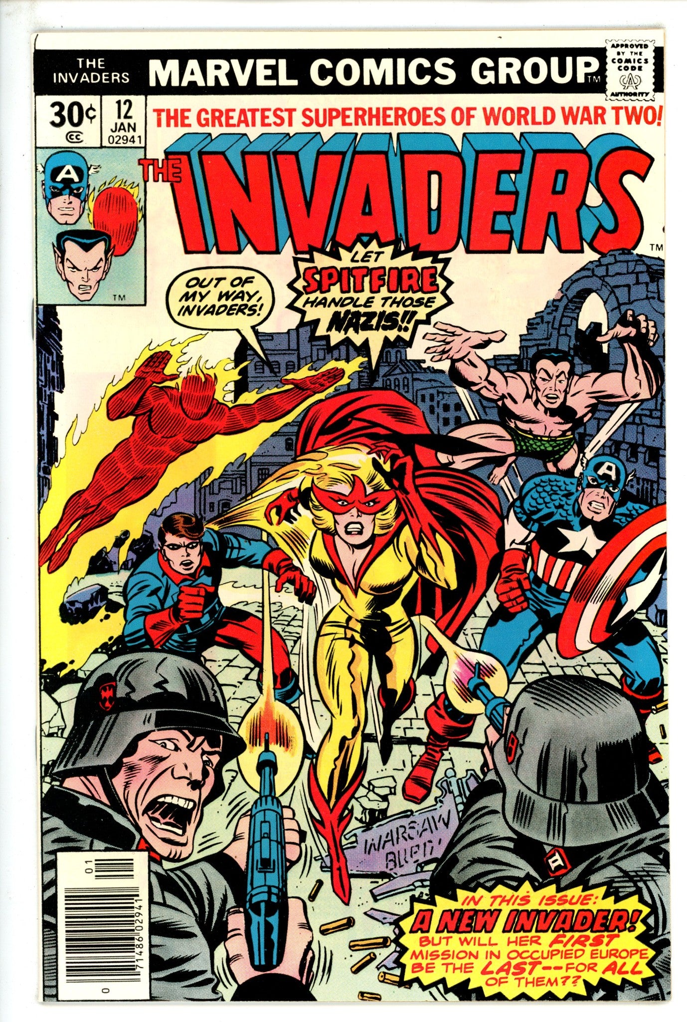 The Invaders Vol 1 12 VF/NM (1977)