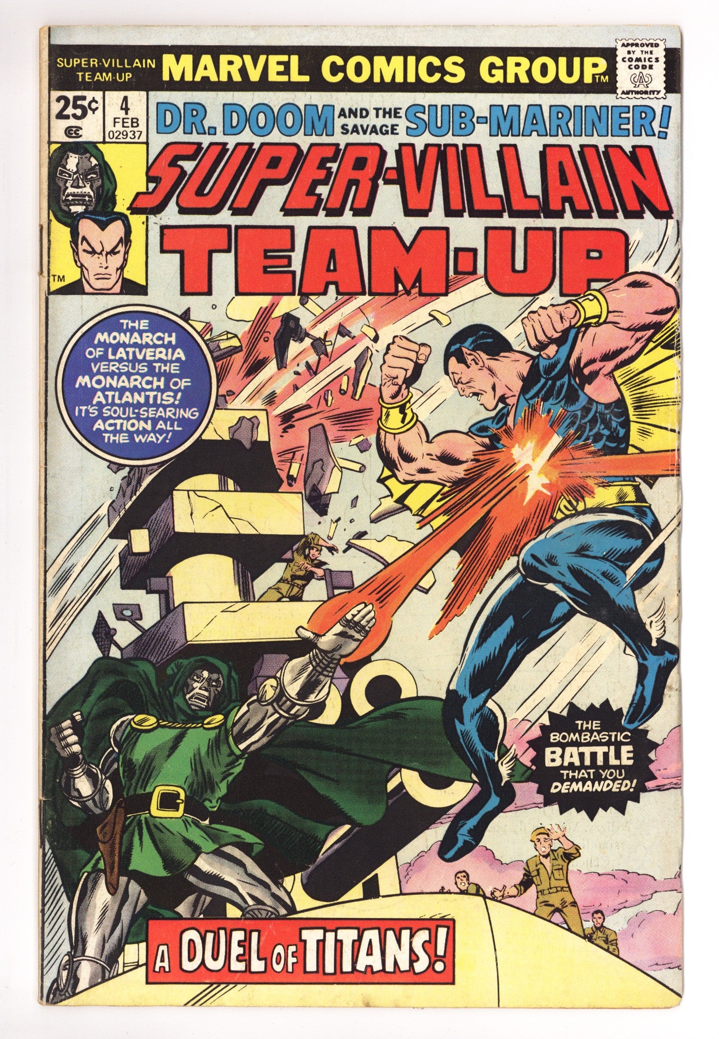 Super-Villain Team-Up 4 Very Low Grade No MVS (1976) 