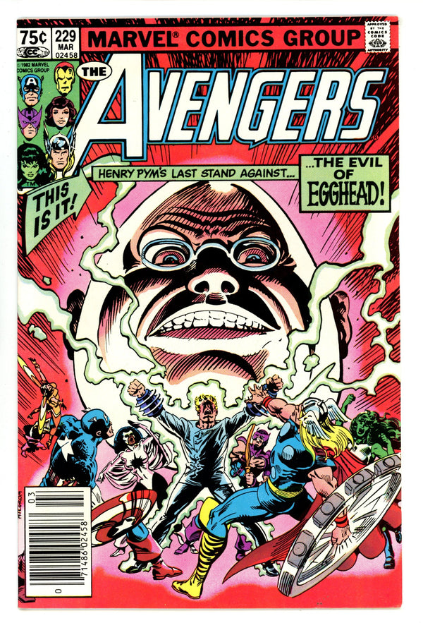The Avengers Vol 1 229 VF (8.0) (1983) Canadian Price Variant