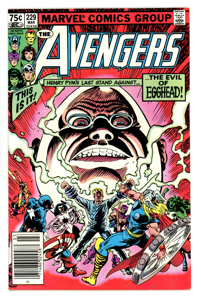 The Avengers Vol 1 229  VF (8.0)   (1983)     Canadian Price Variant  