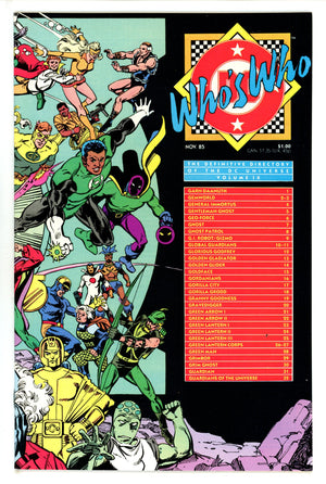 Who's Who: The Definitive Directory of the DC Universe 9 (1985)