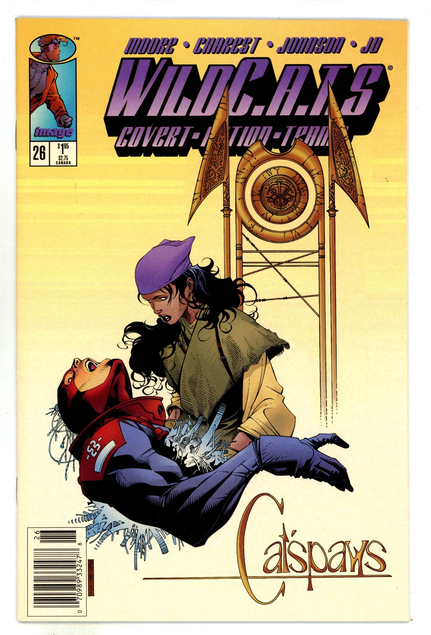 WildC.A.T.s Vol 1 26 VF+ (8.5) (1996) Newsstand 