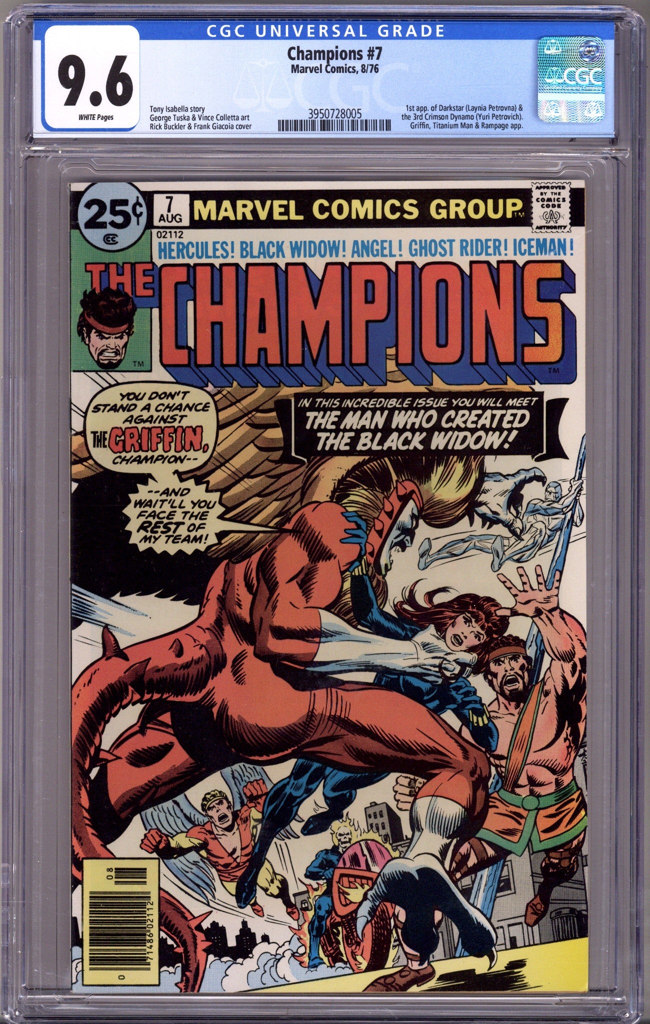 The Champions Vol 1 7 CGC 9.6 (NM+) (1976) 